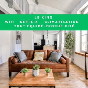 El king - central - tout à pied - wifi -netflix