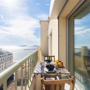 Vue mer Plage Catalans Vieux Port Clim - 2 chambres