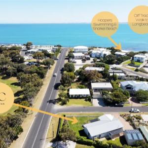 Town Central on Ryan 100m to beach and Main Street