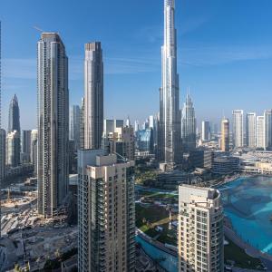 Bellavista Apartments Holiday Homes LLC - High Floor - 1BR - 29 Boulevard - Full Burj Khalifa & Fountain View