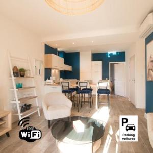 La Belle Terrasse avec climatisation et parking privé