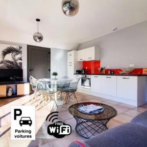 Le Nid Discret avec Balcon et parking privé gratuit
