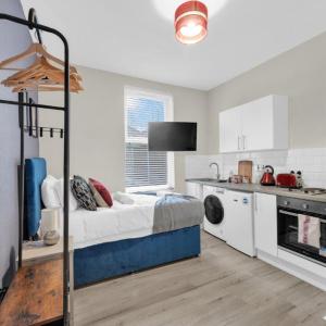 Blue Harmony: A Cozy Studio Retreat