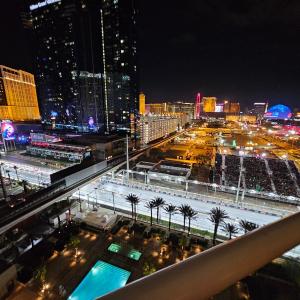 Strip & Sphere view - Separate Living room - 2 Full Bath - Full Kitchen - Balcony - 900 sqft - MGM Signature