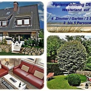 FERIENWOHNUNG DEICHWIESE SYLT-WESTERLAND 2-5 Gäste -3 Schlafzimmer-Terrasse
