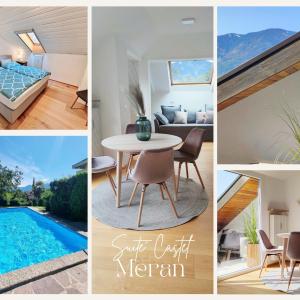 Suite Castel MeranO - panorama terrace and pool