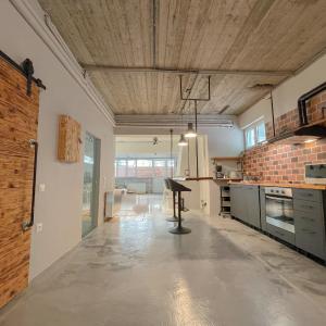 Industrial Studio with Patio