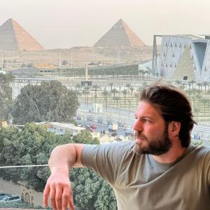 Asia Grand Museum & Pyramids view