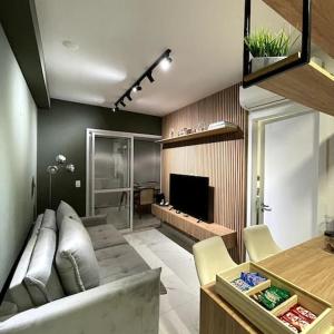 Apto Novo no Brooklin com Ar e Garagem