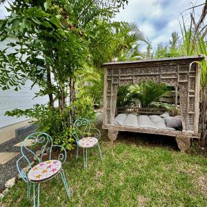 Maison du voyageur accès direct sur le lagon et plage de la Saline