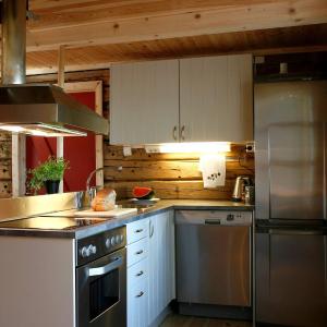 Traditional fisherman's cabin in the fishing village of Ballstad