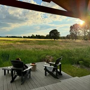 102 Tiny House in erster Reihe mit Kamin & Blick ins Grüne