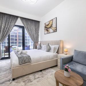 Modern Studio with Terrace Near Burj Khalifa