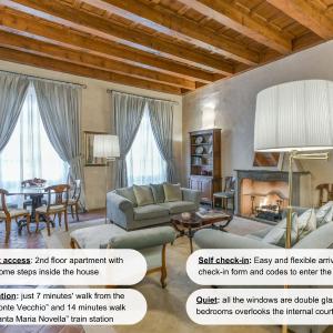 Pontormo apartment with fireplace in Oltrarno