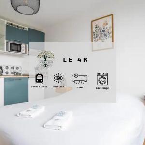Le 4K - Vue dégagée, Clim, Gare 10min à pied