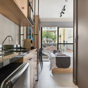Studio Kitchen Modern Coworking Balcony