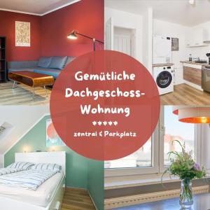 Gemütliche und zentrale Dachwohnung mit Parkplatz und Netflix