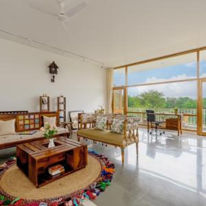 SaffronStays Villa Bougain - 2BR hill-view villa with plunge pool, Veg BBQ, birdwatching & serene garden sit-outs