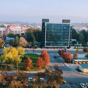 View - city center, self check in, free parking, quiet nbhd