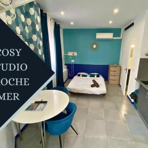 Cozy studio 3min MER nice CENTRE