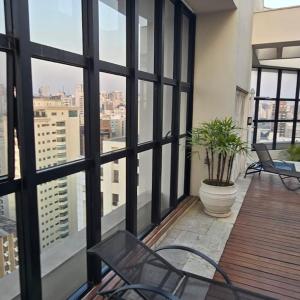 Apart-Hotel com linda vista no Jardins