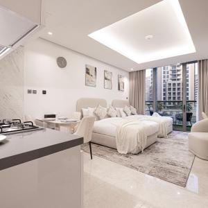 Luxurious New Studio! 2 Double Beds! Sleek Design & High-End Amenities in Dubai Downtown