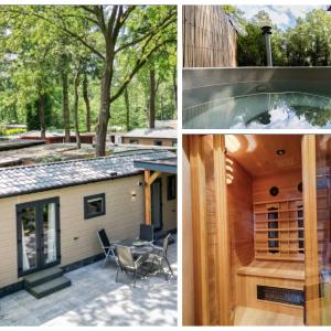 VELUWE HOENDERLOO LUXURY CHALET WITH PRIVATE SAUNA AND HOT TUB - Swimming Pool Tennis Court Supermarket Bowling Alley Theatre and Entertainment for Children