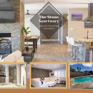 Lux Private Home - Pool, Billiards, 8 Smart TVs, Board Games, Cotton Bedding - The Stone Sanctuary at McCullough Hills Trailhead