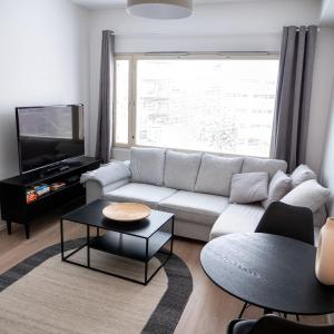 Two-room flat with sauna, glazed balcony and free parking lot