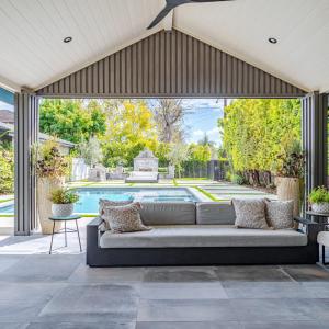 Modern luxury house pool enormous yard
