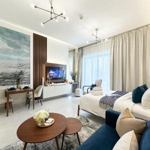 Trophy - Santorini Studio BurjKhalifa & Canal Views Sofa Bed
