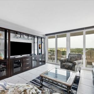 Anchorage Resort 8th floor condo in Siesta Key with private beach access pool boat dock 0894