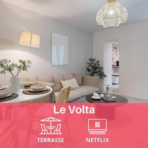 expat renting - Le Volta - Terrasse - Netflix