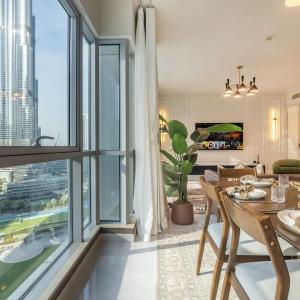 2-Bedroom Apartment with Full Burj Khalifa & Opera House Views Just 9 Min Walk to Dubai Mall!