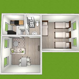 EMAS 7 Wohnung mit 4 Einzelbetten, Küche, Dusche