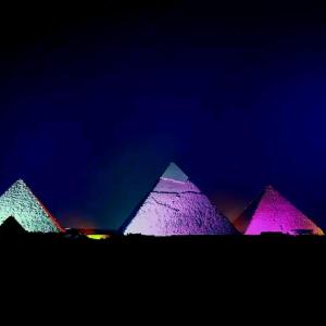 Green pyramids view