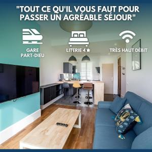 MODERNE - PartDieu l Spacieux l Bureau by Dreamy Flat Lyon