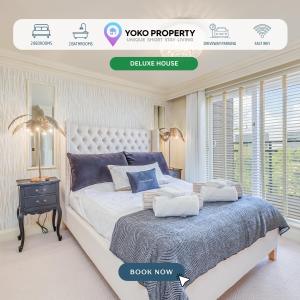 Stunning House with Balcony Room, Office, Self-Check-In, Driveway Parking and Fast WiFi by Yoko Property