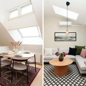 Bright & Modern Scandinavian Attic Suite in City Center