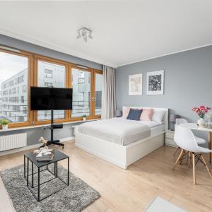 Vistula Boulevard Apartment with free parking spot