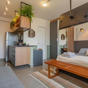 Studio Jardins I Varanda e Home Office