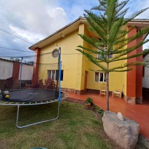 The yellow house in the valley