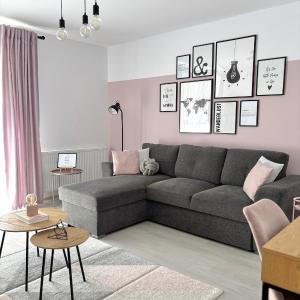 Wanderlust Home Pink, Rasnov Apt for 4, Wifi and Free Parking