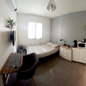 Chambre salle de bain clim