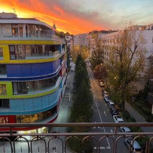 Apartment with nice VIEW and BALCONY - near the metro