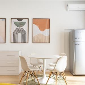 bright and modern studio with sunny balcony