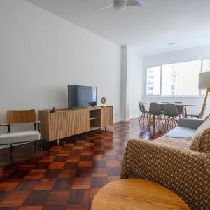 Lindo e espaçoso apartamento perto da praia de copacabana.