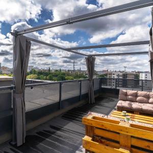 Apartament z tarasem i miejscem postojowym