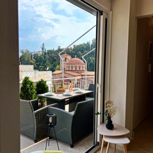 KK Athens Fine Stay -Neos Kosmos-Modern Apartments Opposite Metro with Rooftop Lounge & Acropolis Views