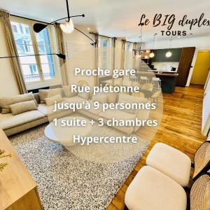Le BIG duplex, hypercentre, 4 chambres, spacieux